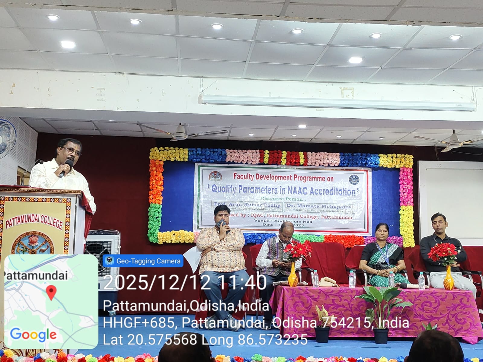 Teacher Training Programme on 'Quality Parameters in NAAC Accreditation', 2025