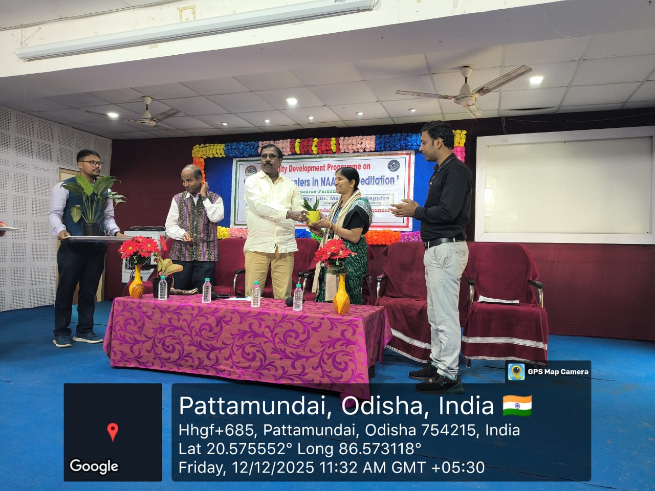 Teacher Training Programme on 'Quality Parameters in NAAC Accreditation', 2025