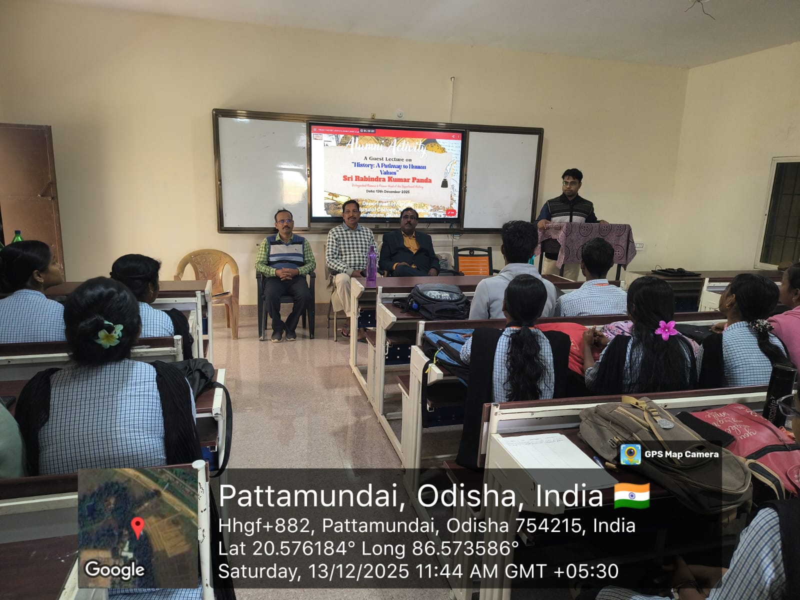 Alumni Activity: a guest lecture organised by department of History, 2025