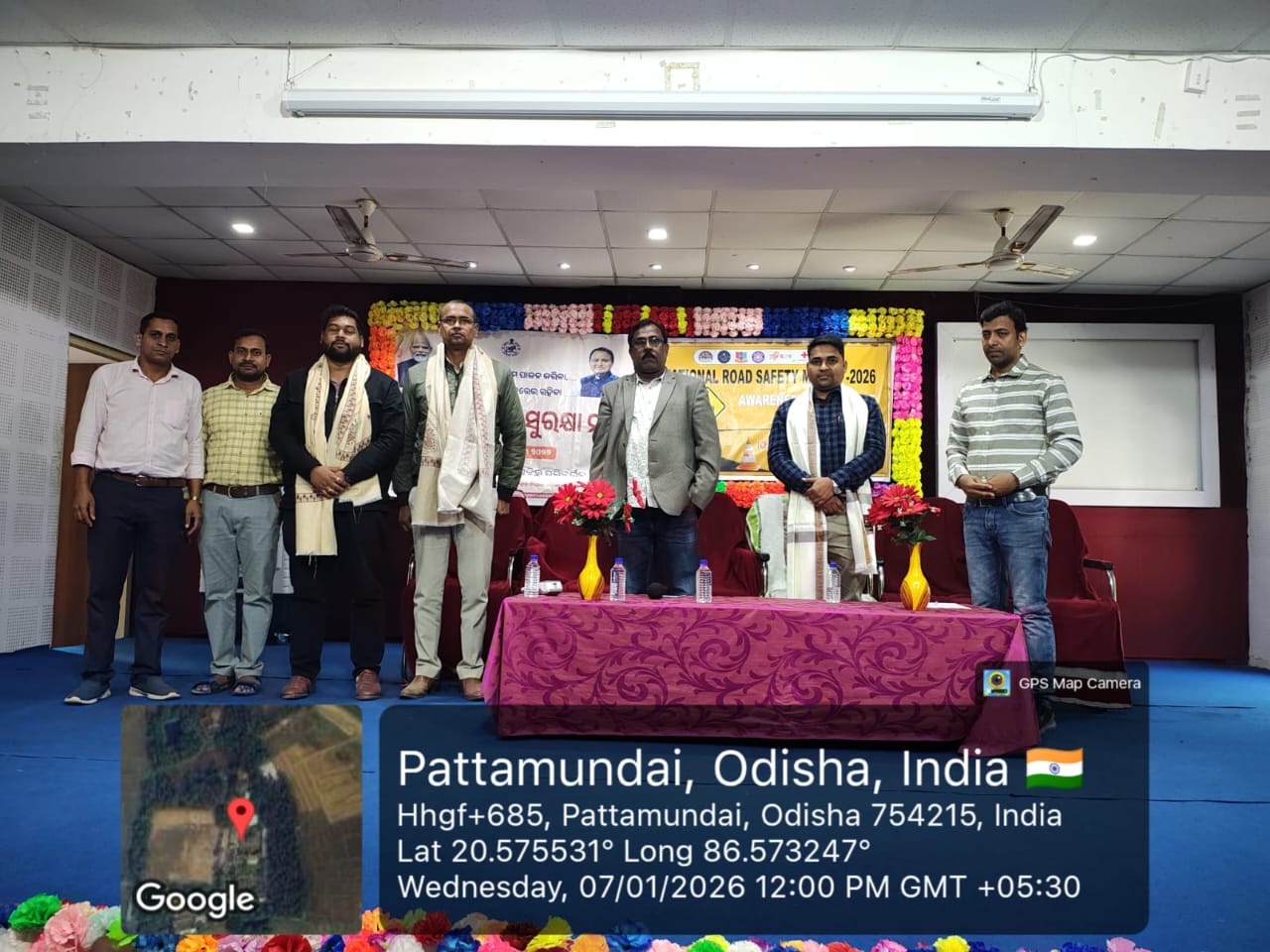 Observation of National Road Safety Month organised by YRC, NCC and NSS units of Pattamundai College in association with RTO Kendrapara-2025