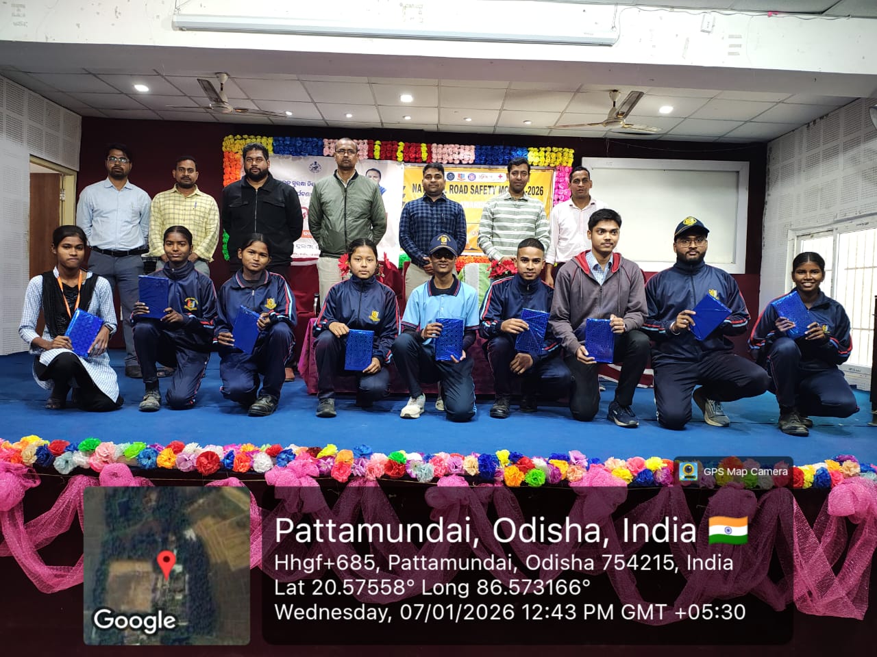 Observation of National Road Safety Month organised by YRC, NCC and NSS units of Pattamundai College in association with RTO Kendrapara-2025