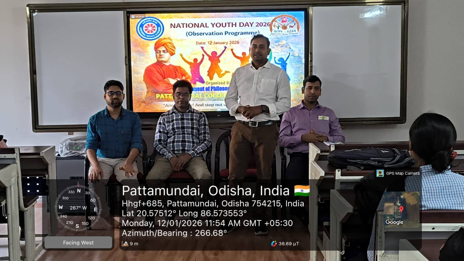 Observation of National Youth Day by the Department of Philosophy and NSS Unit on 12.01.2026