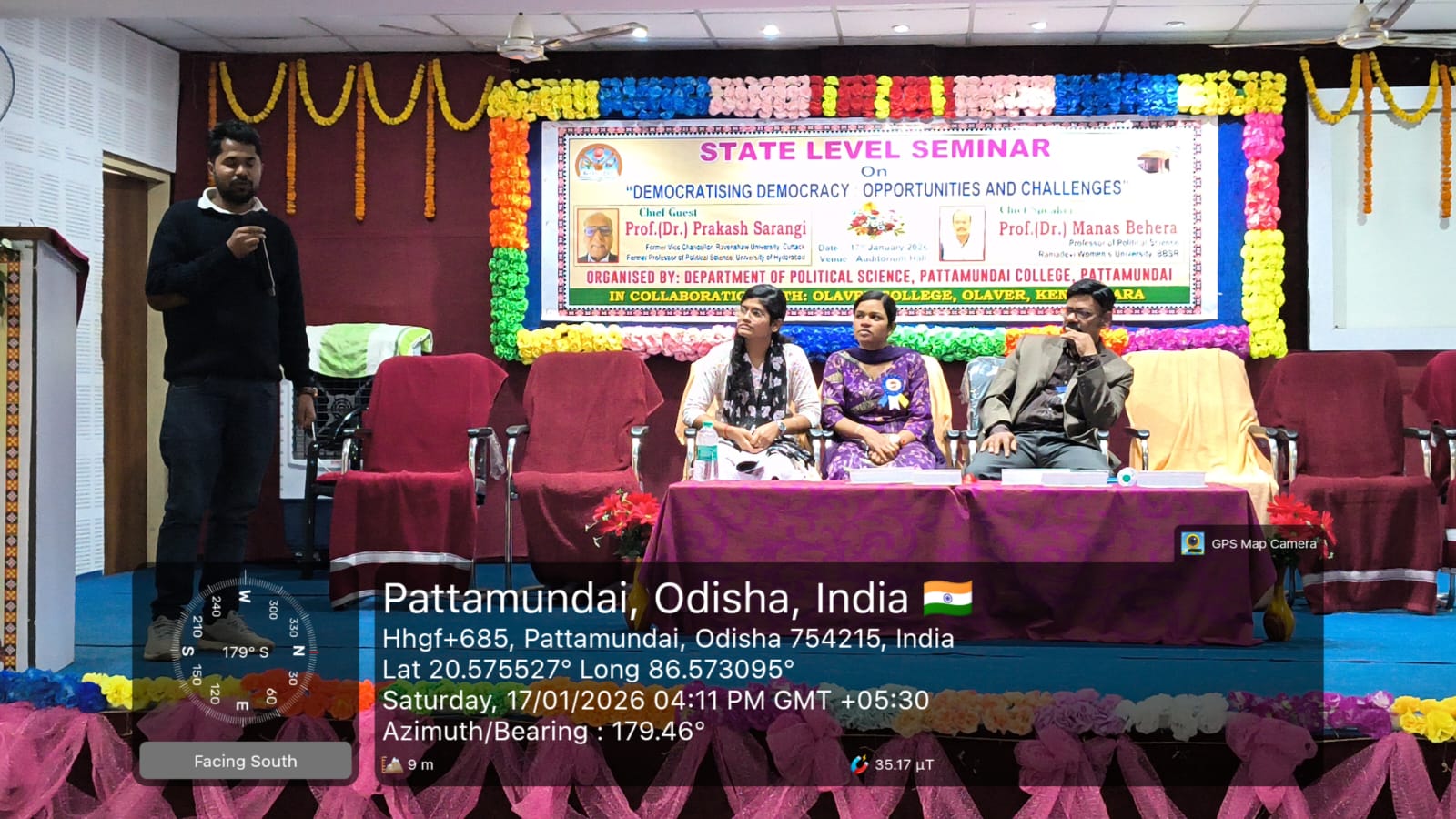 State Level Seminar by Dept.of Political Science on dt. 17.01.2026