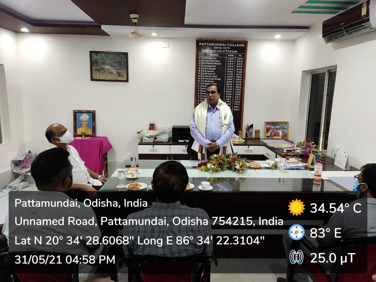 Farewell ceremony of Principal Prof. A.L.N Dash