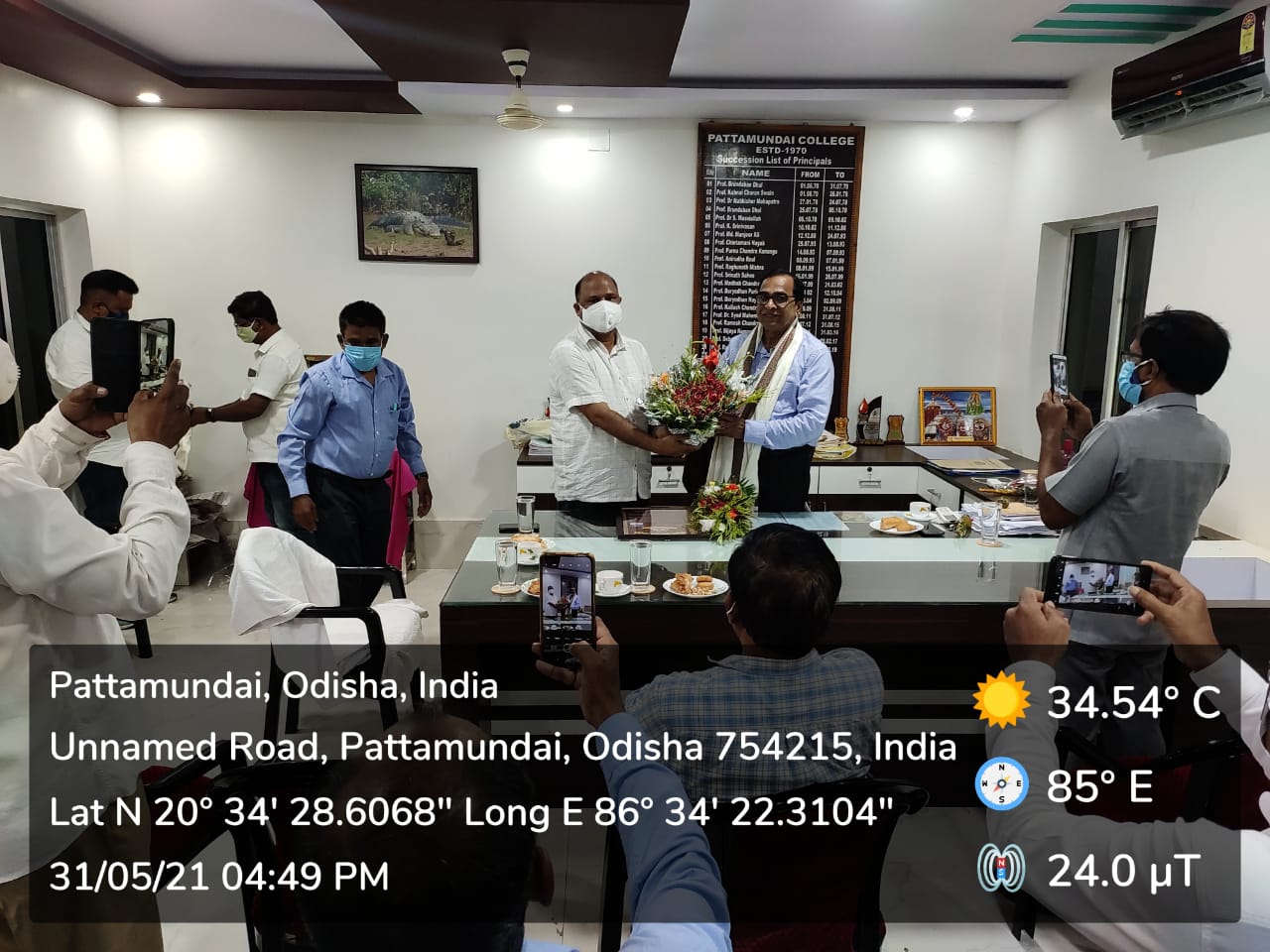 Farewell ceremony of Principal Prof. A.L.N Dash