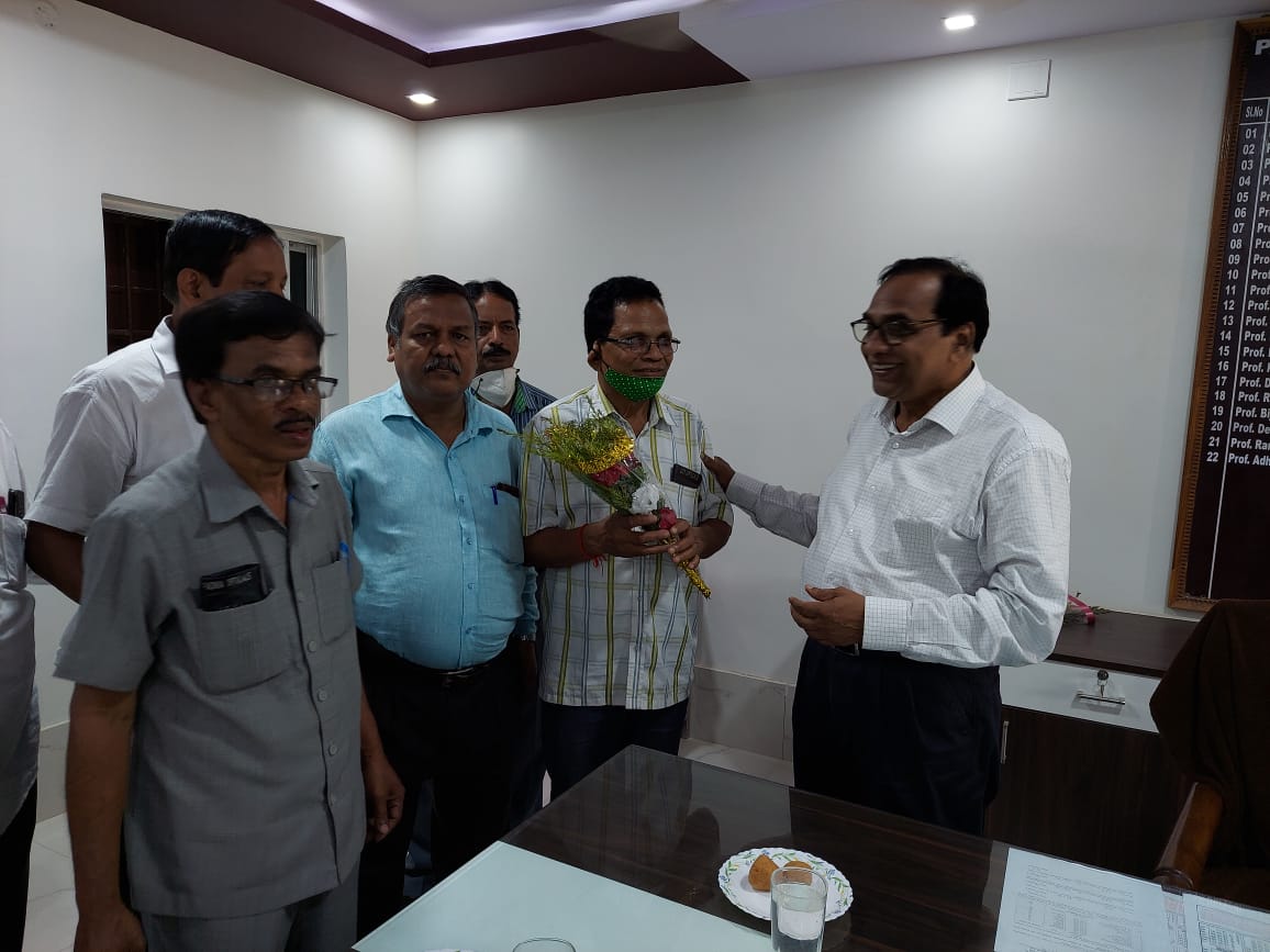 Welcome ceremony of Mr. Babajee Charan Rout