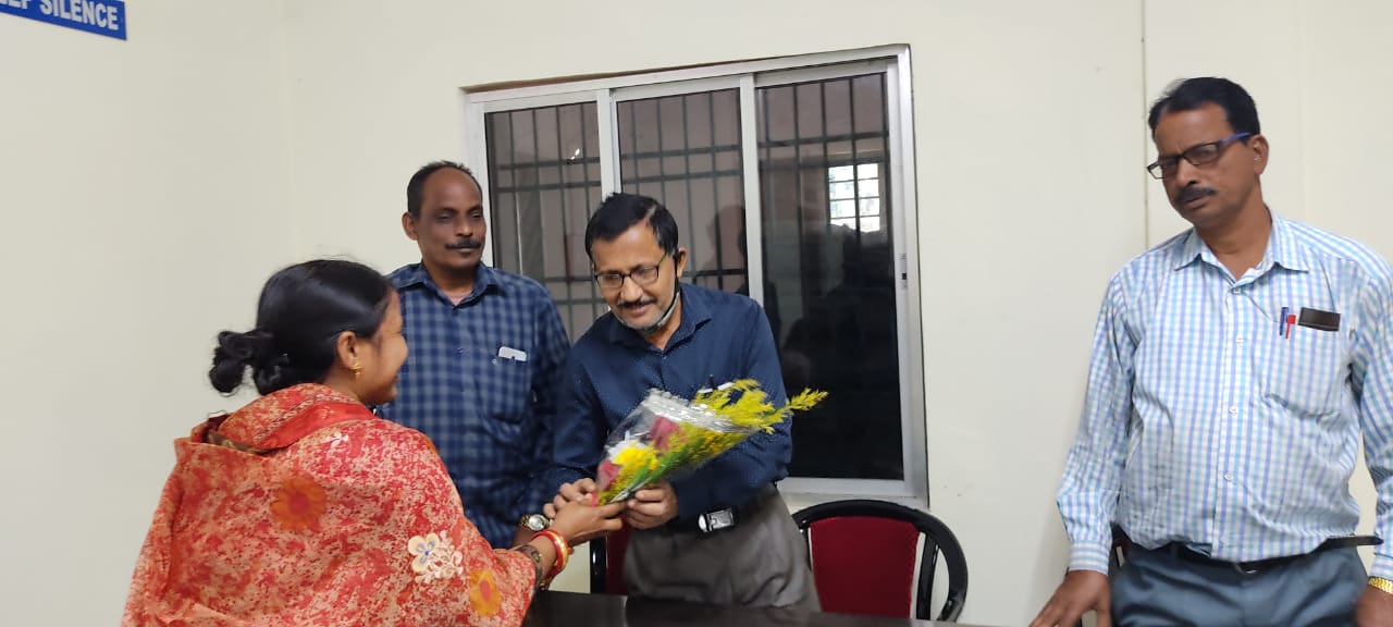 Welcome ceremony of Mr.Kulamani Lenka.