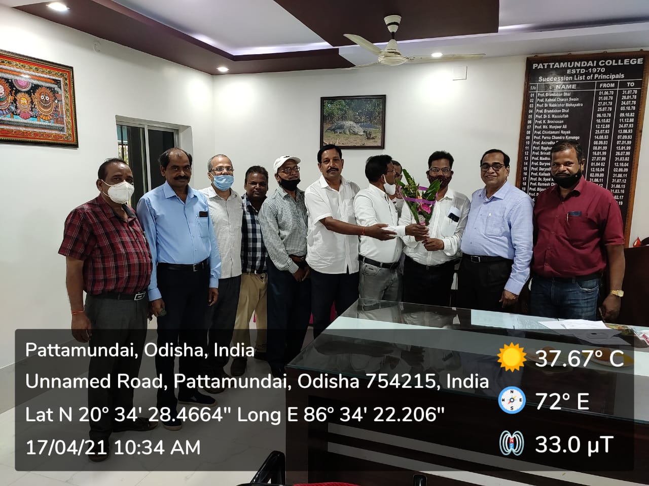 Welcome Ceremony of Dr. Fakir Chandra Pradhan, Reader in Chemistry