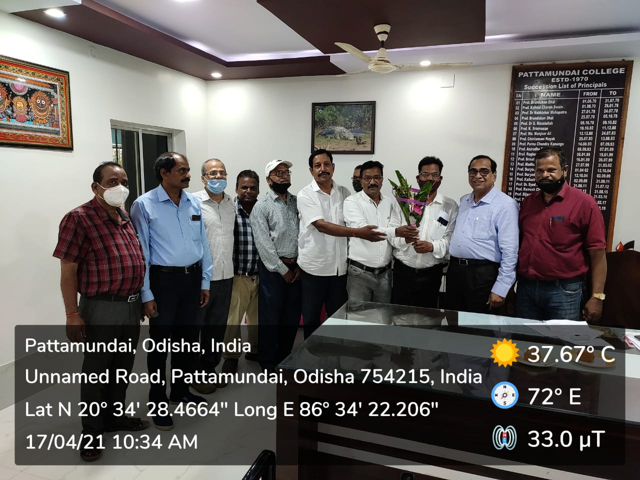 Welcome Ceremony of Dr. Fakir Chandra Pradhan, Reader in Chemistry