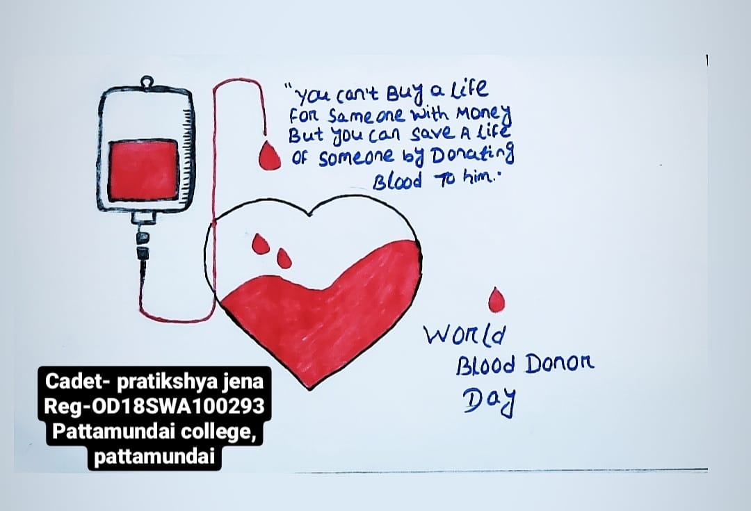 ART BY STUDENTS ON WORLD BLOOD DONOR DAY 