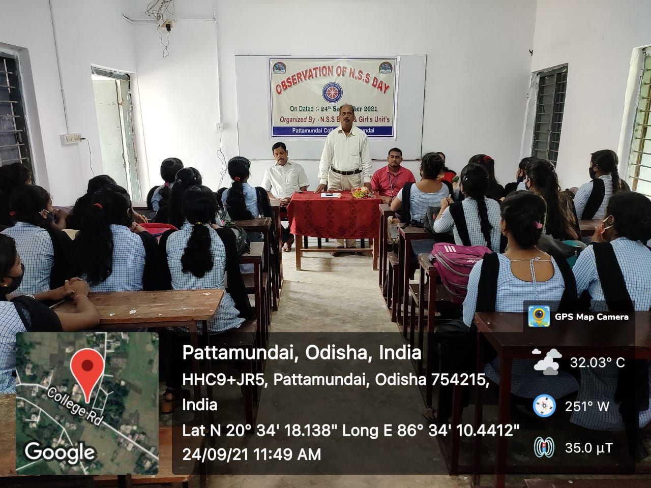 OBSERVATION OF NSS DAY ON 24.09.2021