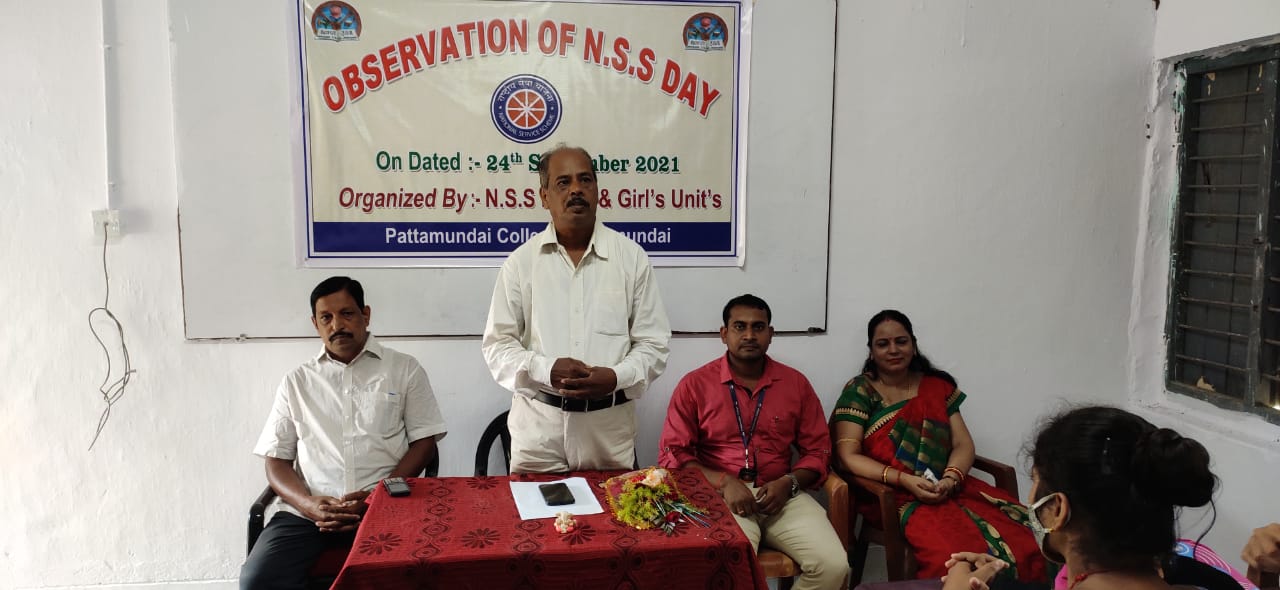 OBSERVATION OF NSS DAY ON 24.09.2021