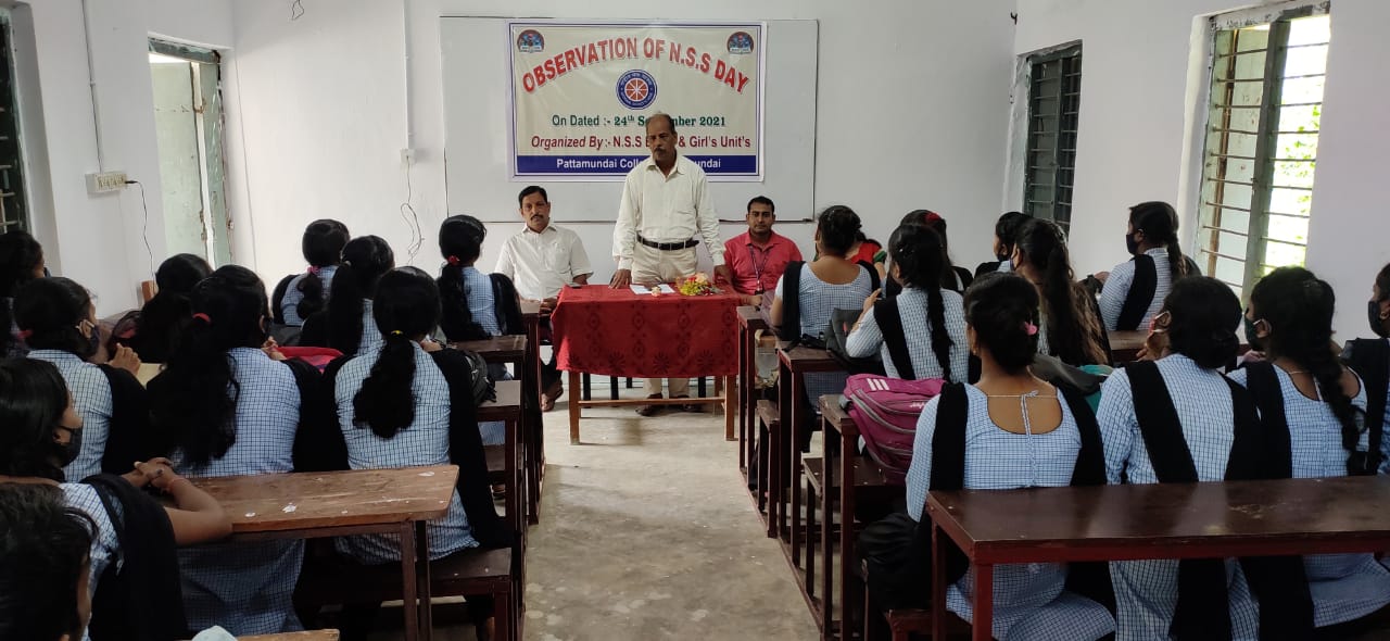 OBSERVATION OF NSS DAY ON 24.09.2021