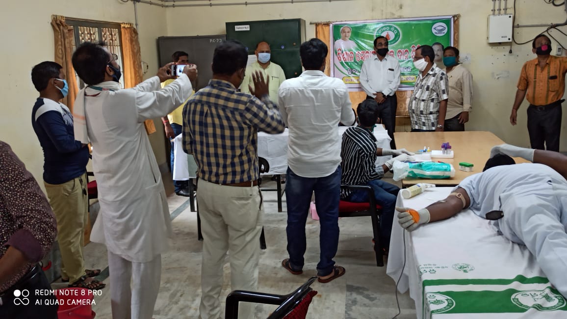 Blood Donation Camp by Jiban Bindu in Pattamundai College