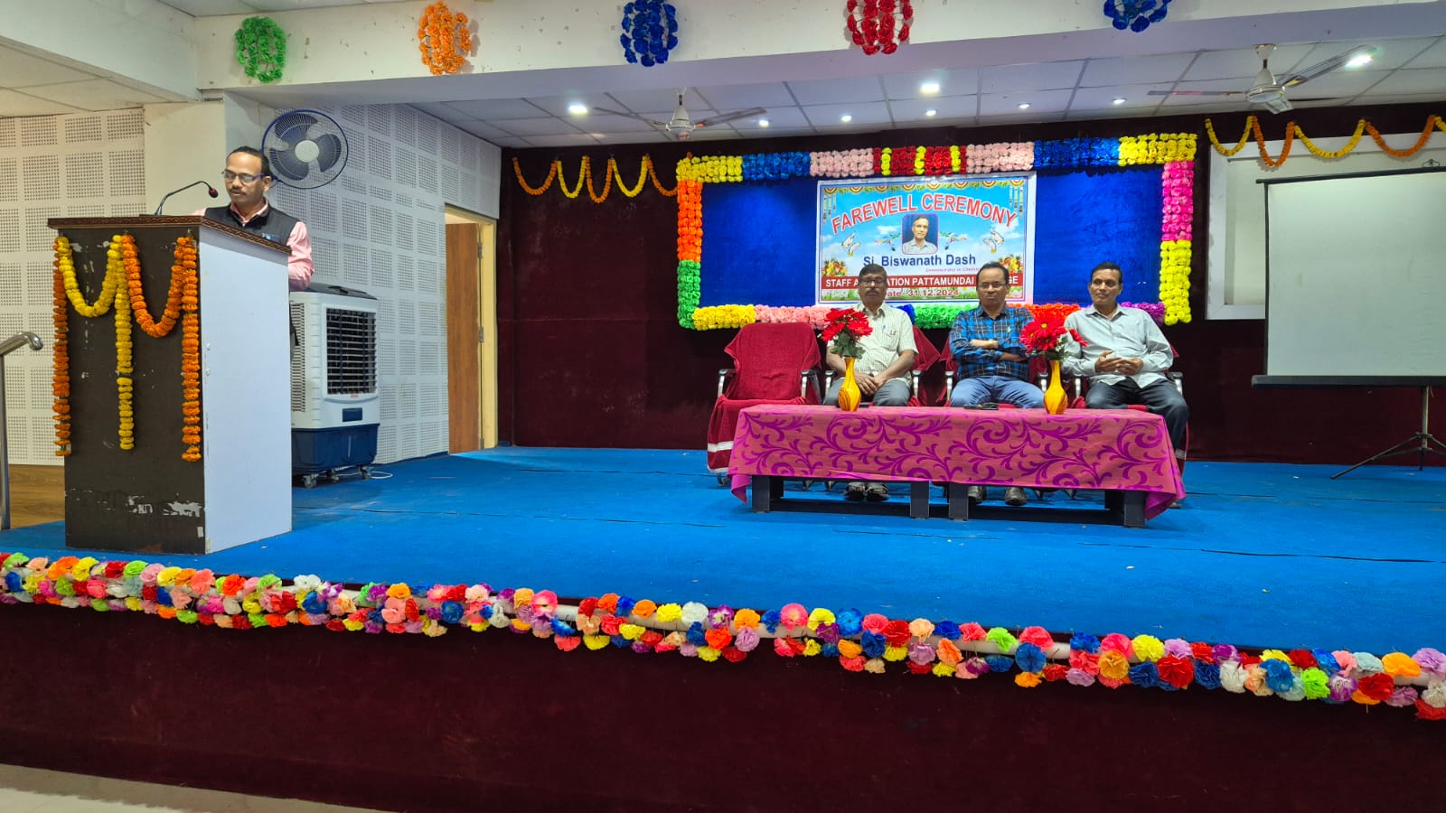 Farewell Ceremony: Sri Biswanath Dash, Demonstrator of Chemistry 