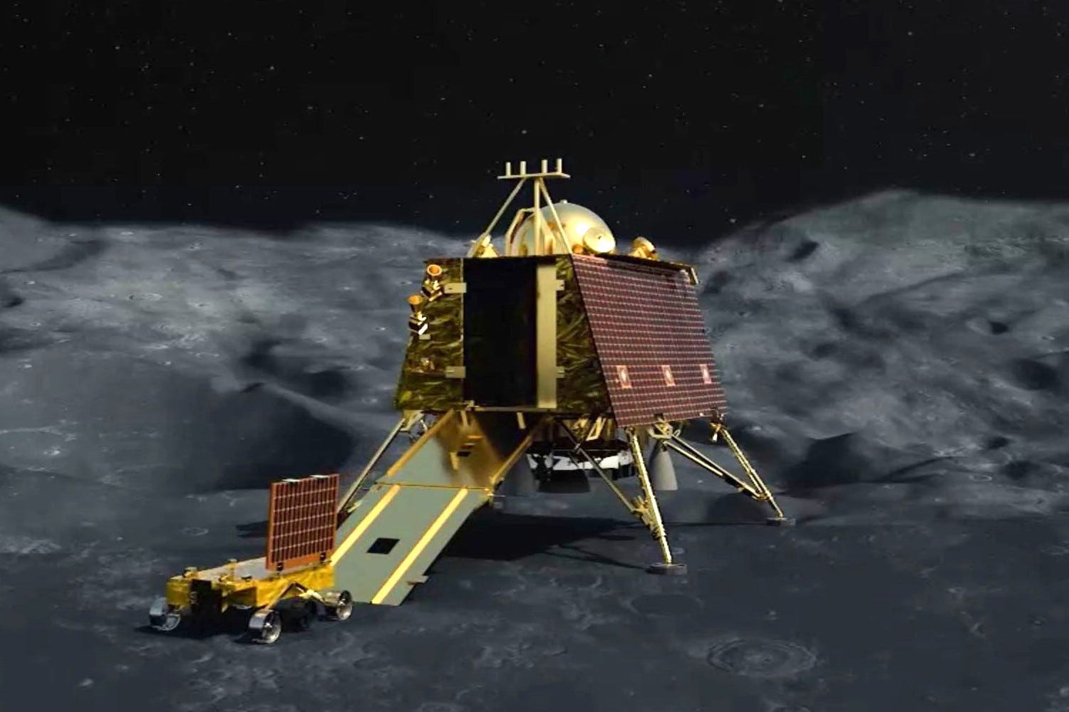 Lander and Rover of Chandrayaan 3